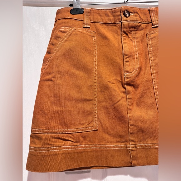 ✨NEW✨Old Navy Utility Mini Skirt - Rust - size 8 - Picture 3 of 11